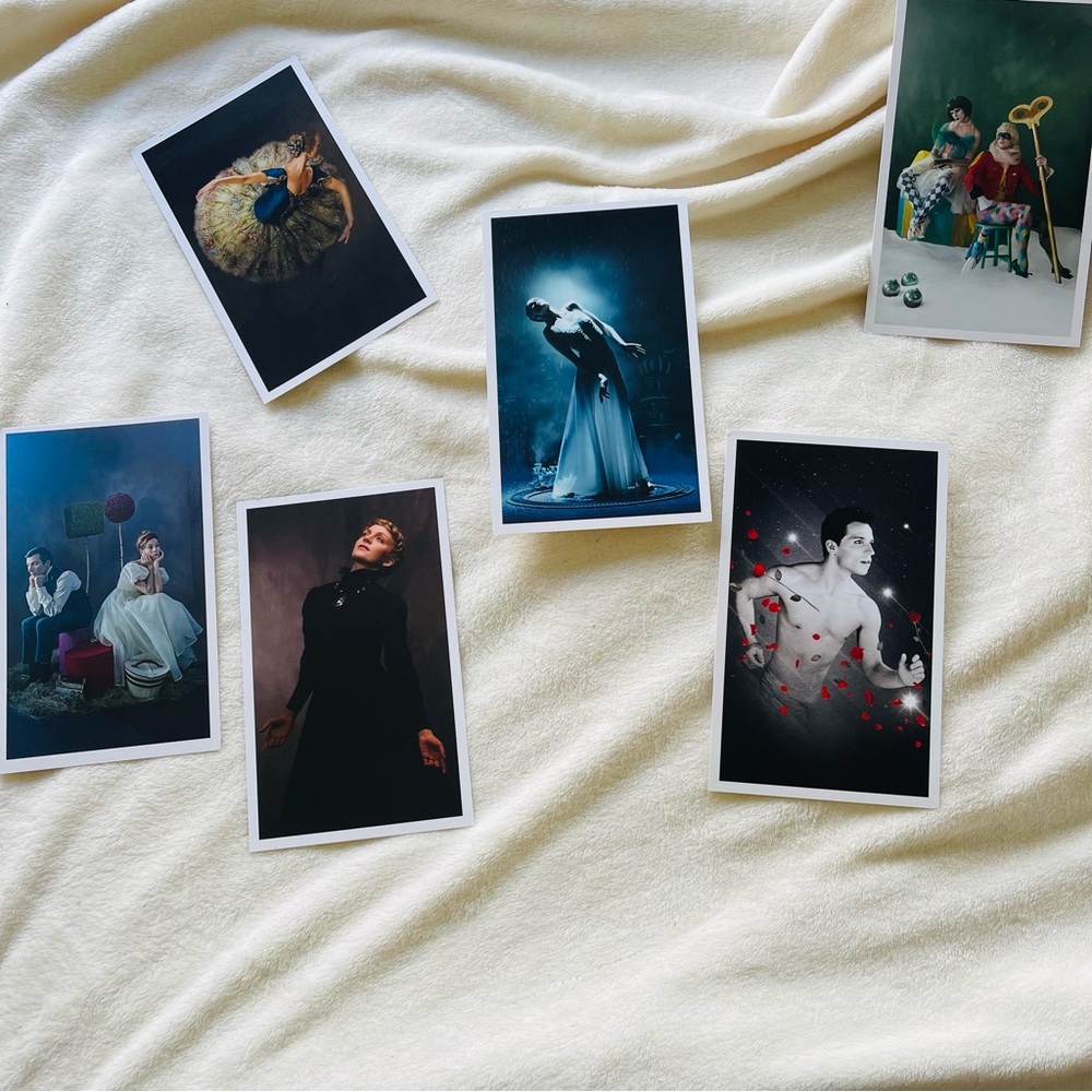 Set of 6 fashion photographs from the Grand Ballet